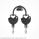 Thùng Đồ 32L Vespa Primavera & Vespa Sprint Chính Hãng Black Vulcano 98/A ( Made In Italy)