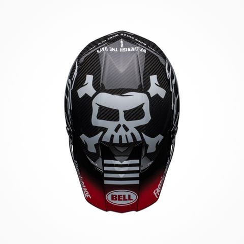Mũ Bảo Hiểm Fullface Offroad BELL MOTO-10 SPHERICAL FASTHOUSE PRIVATEER Gloss Black Red Chính Hãng USA tại FMG Superstore