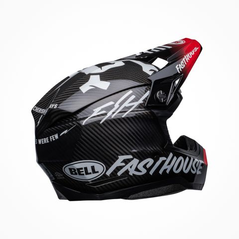 Mũ Bảo Hiểm Fullface Offroad BELL MOTO-10 SPHERICAL FASTHOUSE PRIVATEER Gloss Black Red Chính Hãng USA tại FMG Superstore