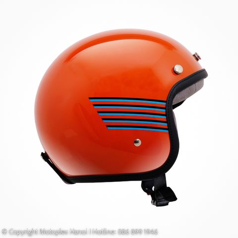MŨ BẢO HIỂM VESPA COLOR VIBE màu Cam Orange chính hãng tại Motoplex Hanoi