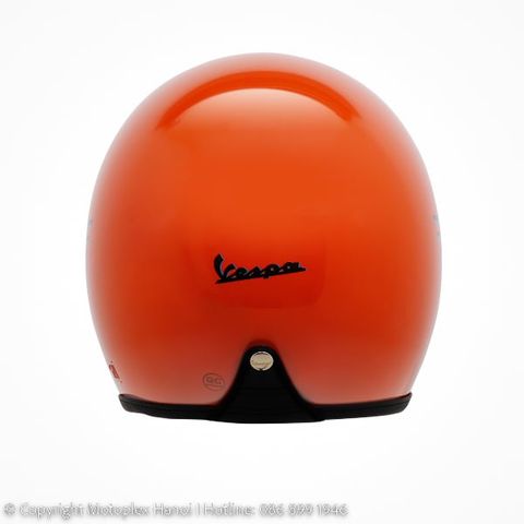 MŨ BẢO HIỂM VESPA COLOR VIBE màu Cam Orange chính hãng tại Motoplex Hanoi