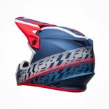 Mũ Bảo Hiểm Fullface Offroad BELL MX-9 MIPS Offset Matte Metallic Blue/White Chính Hãng USA có sẵn tại FMG Superstore
