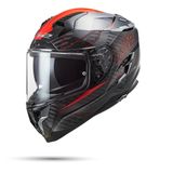 Mũ Bảo Hiểm Fullface LS2 Challenger Carbon FF327 - Đen - Đỏ- Bạc