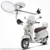 Gương Chiếu Hậu Vespa Primavera mạ Chrome Chính Hãng