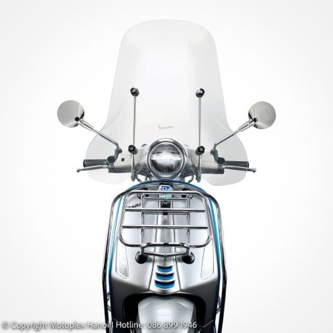 Kính Chắn Gió Cao Trong Suốt Vespa Primavera Chính Hãng