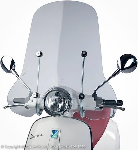 Kính Chắn Gió Cao Trong Suốt Vespa Primavera Chính Hãng