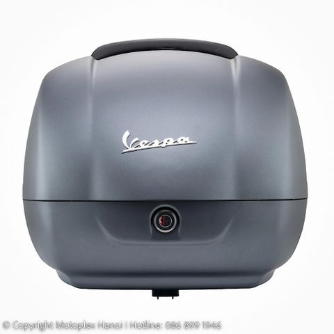 Thùng Đồ 36L Vespa GTS & Vespa GTV - Grey Matte Travolgente - CM273379 chính hãng tại Motoplex Hanoi