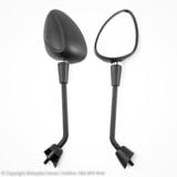 Gương Chiếu Hậu Phải Vespa Sprint màu Đen Mờ Chính Hãng