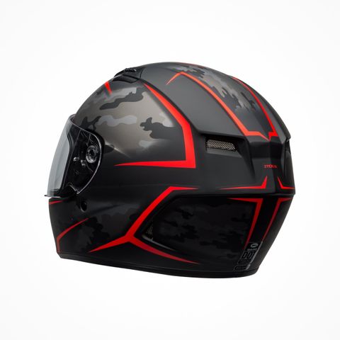 Mũ Bảo Hiểm Fullface Bell Qualifier Stealth Camo Matte Black Red Chính Hãng Nhập Khẩu từ USA tại FMG Superstore