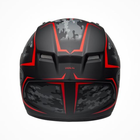 Mũ Bảo Hiểm Fullface Bell Qualifier Stealth Camo Matte Black Red Chính Hãng Nhập Khẩu từ USA tại FMG Superstore