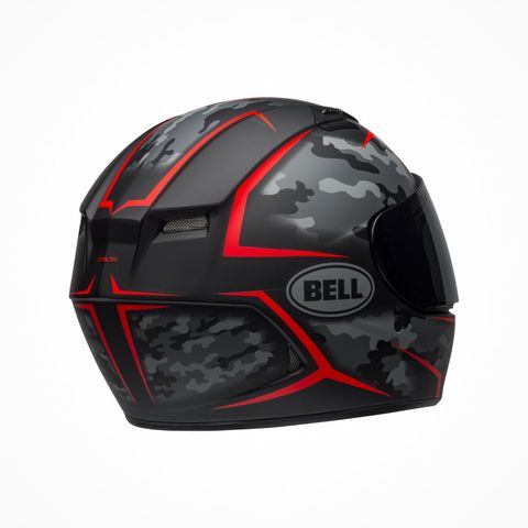 Mũ Bảo Hiểm Fullface Bell Qualifier Stealth Camo Matte Black Red Chính Hãng Nhập Khẩu từ USA tại FMG Superstore