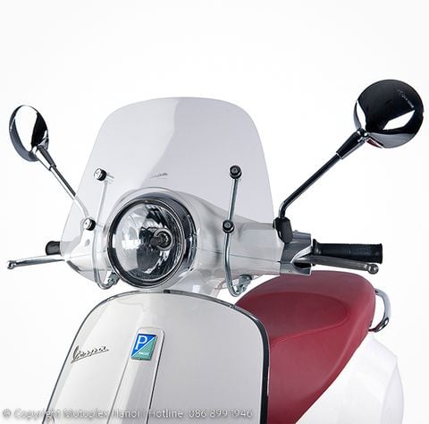 Kính Chắn Gió Trong Suốt Vespa Primavera Chính Hãng