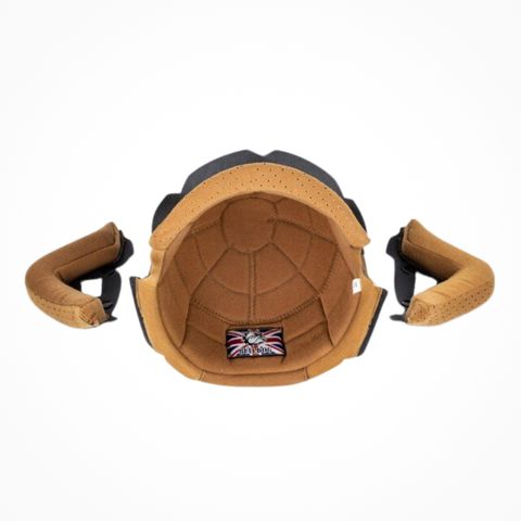 Lót Mũ Bảo Hiểm 3/4 BULLDOG Heli Fiberglass màu Đen Chính Hãng tại FMG Superstore