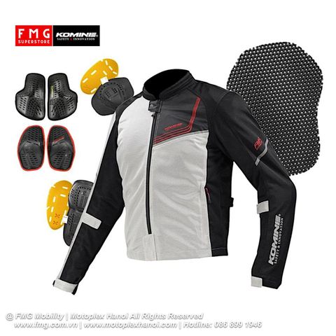 Áo Bảo Hộ Moto Komine JK-1171 Protect Full Mesh Jacket Zimon