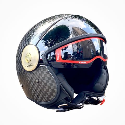 Mũ Bảo Hiểm 3/4 LS2 OF597 Cabrio Carbon chính hãng tại Motoplex Hanoi