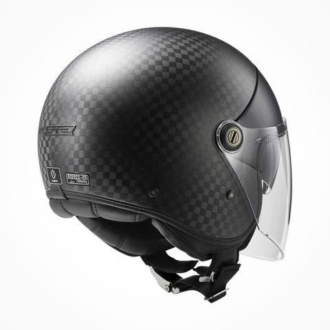 Mũ Bảo Hiểm 3/4 LS2 OF597 Cabrio Carbon chính hãng tại Motoplex Hanoi