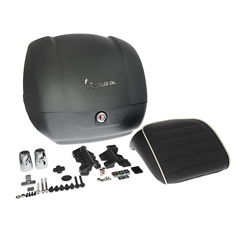 Thùng Đồ 32L Vespa Primavera & Vespa Sprint - Titanio Matt (EZ) - CM341414 chính hãng tại Motoplex Hanoi