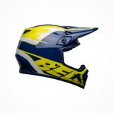 Mũ Bảo Hiểm Fullface Offroad Bell MX-9 MIPS Spark Gloss Blue/Yellow Chính Hãng USA có sẵn tại FMG Superstore