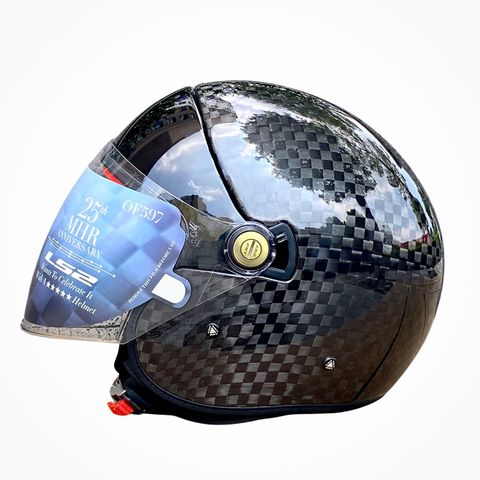 Mũ Bảo Hiểm 3/4 LS2 OF597 Cabrio Carbon chính hãng tại Motoplex Hanoi