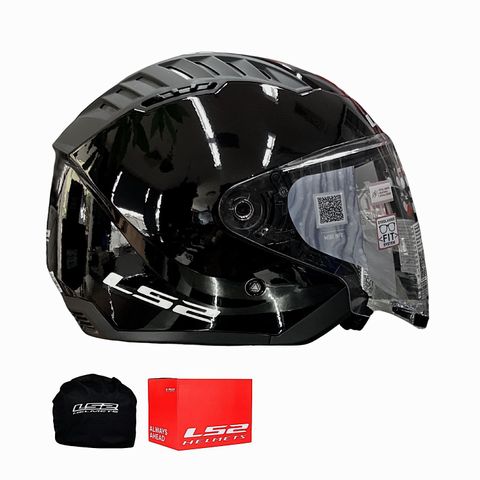 Mũ Bảo Hiểm 3/4 2 Kính LS2 OF600 Copter 2 chính hãng tại FMG Superstore