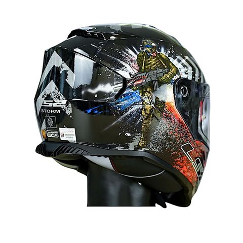 Mũ Bảo Hiểm Fullface LS2 FF800 Storm 2 Gloss Commando chính hãng tại FMG Superstore
