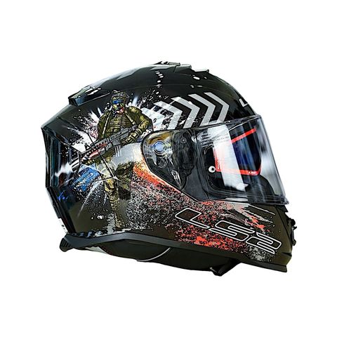 Mũ Bảo Hiểm Fullface LS2 FF800 Storm 2 Gloss Commando chính hãng tại FMG Superstore