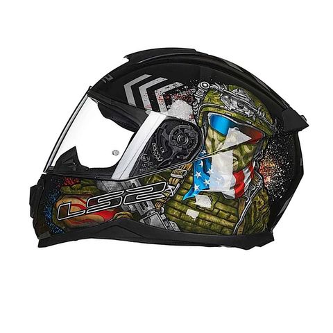 Mũ Bảo Hiểm Fullface LS2 FF800 Storm 2 Gloss Commando chính hãng tại FMG Superstore