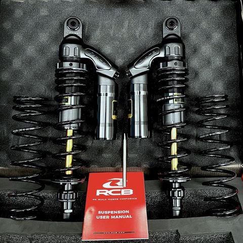Phuộc Sau - Giảm Sóc Sau RCB VD Series 370mm Ty Vàng Cho Aprilia SR GT 200 Và Piaggio Medley tại FMG Superstore