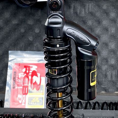 Phuộc Sau/Giảm Sóc Sau RCB VD Series 370mm Ty Vàng Cho Aprilia SR GT 200 Và Piaggio Medley tại FMG Superstore