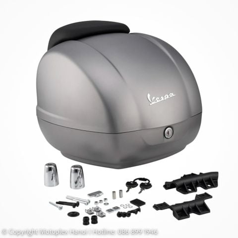 Thùng Đồ 36L Vespa GTS, Vespa GTV - Grey Matte Grigio Ottimista G22 - CM273383 Chính Hãng chính hãng tại Motoplex Hanoi