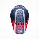 Mũ Bảo Hiểm Fullface Offroad BELL MX-9 MIPS Offset Matte Metallic Blue/White Chính Hãng USA có sẵn tại FMG Superstore