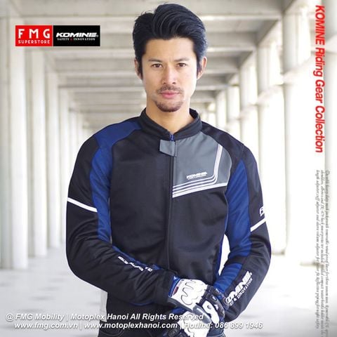 Áo Bảo Hộ Moto Komine JK-1171 Protect Full Mesh Jacket Zimon