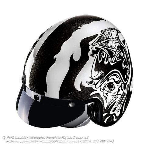 Mũ Bảo Hiểm 3/4 HJC V31 Flame chính hãng tại FMG Mobility | Motoplex Hanoi