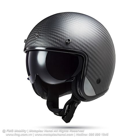Mũ Bảo Hiểm 3/4 LS2 OF601 Bob Carbon chính hãng tại FMG Mobiliy | Motoplex Hanoi