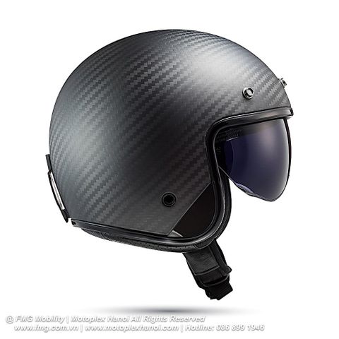 Mũ Bảo Hiểm 3/4 LS2 OF601 Bob Carbon chính hãng tại FMG Mobiliy | Motoplex Hanoi