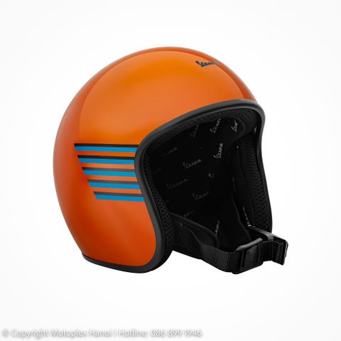 MŨ BẢO HIỂM VESPA COLOR VIBE màu Cam Orange chính hãng tại Motoplex Hanoi