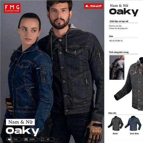 Áo Bảo Hộ Moto LS2 Oaky chính hãng tại FMG Superstore