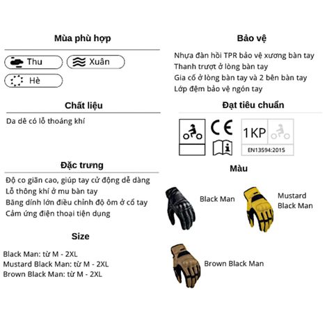 Găng Tay Moto LS2 Duster Man chính hãng tại FMG Superstore