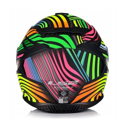 Mũ Bảo Hiểm Fullface LS2 FF800 Storm 2 Power Black Rainbow chính hãng tại FMG Superstore