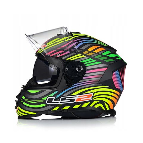 Mũ Bảo Hiểm Fullface LS2 FF800 Storm 2 Power Black Rainbow chính hãng tại FMG Superstore