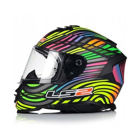 Mũ Bảo Hiểm Fullface LS2 FF800 Storm 2 Power Black Rainbow chính hãng tại FMG Superstore