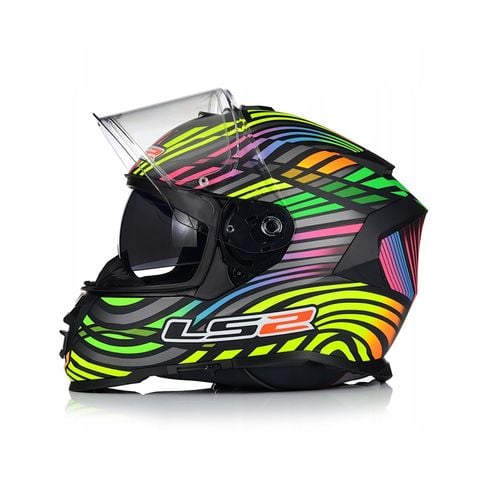 Mũ Bảo Hiểm Fullface LS2 FF800 Storm 2 Power Black Rainbow chính hãng tại FMG Superstore
