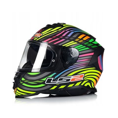 Mũ Bảo Hiểm Fullface LS2 FF800 Storm 2 Power Black Rainbow chính hãng tại FMG Superstore