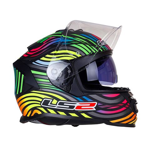 Mũ Bảo Hiểm Fullface LS2 FF800 Storm 2 Power Black Rainbow chính hãng tại FMG Superstore