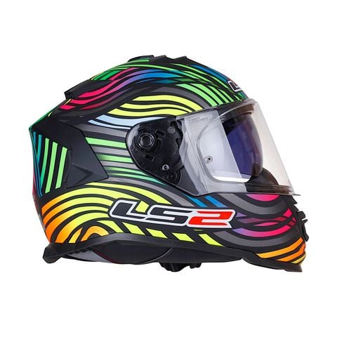 Mũ Bảo Hiểm Fullface LS2 FF800 Storm 2 Power Black Rainbow chính hãng tại FMG Superstore