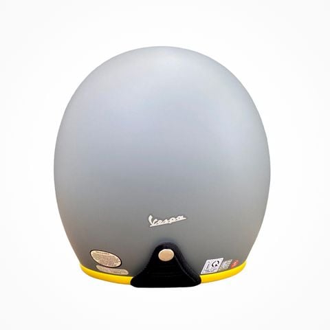 Mũ Bảo Hiểm 3/4 có kính âm Vespa Grey Demi Jet XI chính hãng tại Motoplex Hanoi
