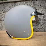 Mũ Bảo Hiểm 3/4 có kính âm Vespa Grey Demi Jet XI chính hãng tại Motoplex Hanoi