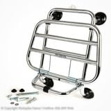 Baga Trước (Giá Đèo Hàng Trước) MY2023 Mạ Chrome Cho Vespa GTS 2023, Vespa GTV Chính Hãng có tại Motoplex Hanoi