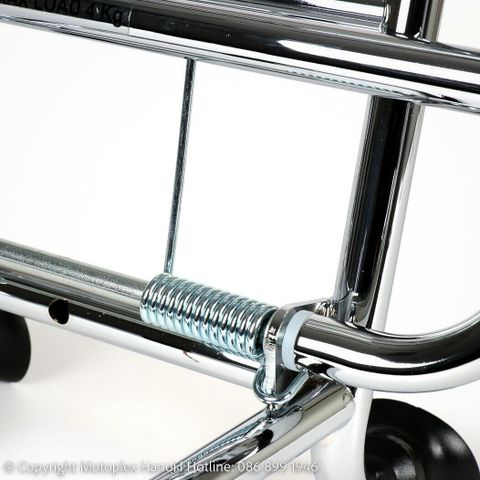 Baga Trước (Giá Đèo Hàng Trước) MY2023 Mạ Chrome Cho Vespa GTS 2023, Vespa GTV Chính Hãng có tại Motoplex Hanoi