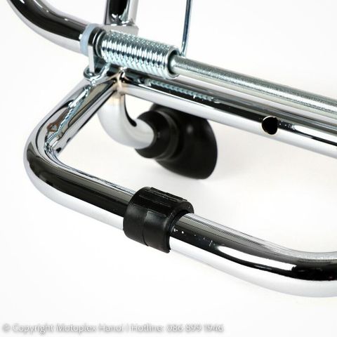 Baga Trước (Giá Đèo Hàng Trước) MY2023 Mạ Chrome Cho Vespa GTS 2023, Vespa GTV Chính Hãng có tại Motoplex Hanoi